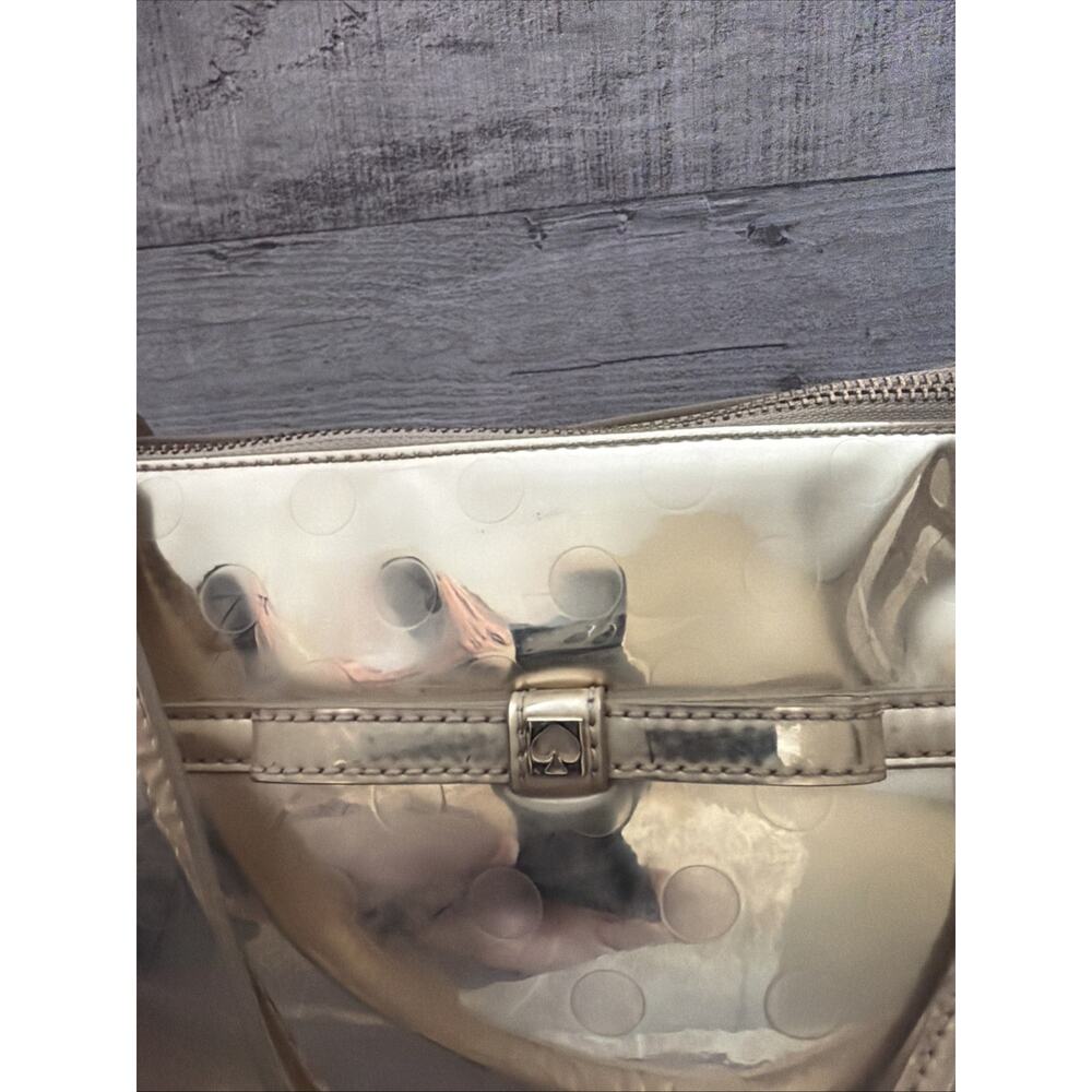 Kate Spade Sophie Camellia Street Gold Patent Purse Tote Bag Pocketbook Gift